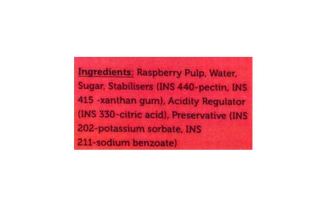 Urban Platter Raspberry Syrup    Plastic Bottle  500 millilitre